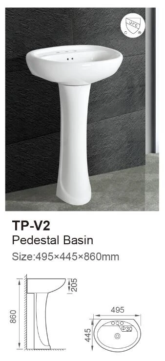 Piedestal håndvask til badeværelse